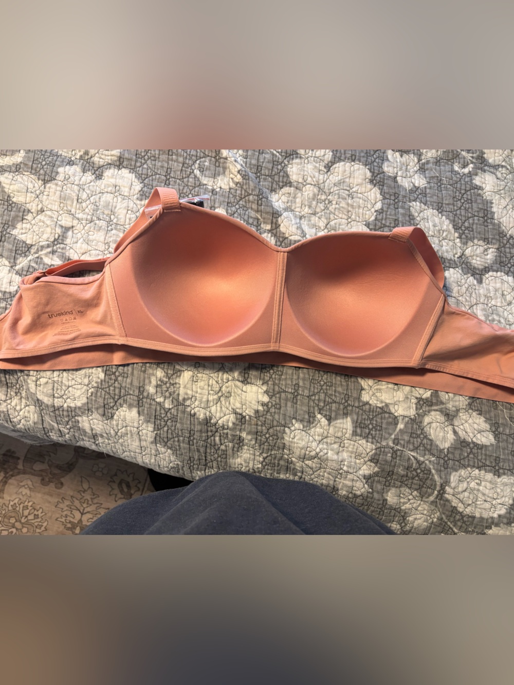 Soft Padded Longline Bralette in Dusty Rose - Picture 4 of 8